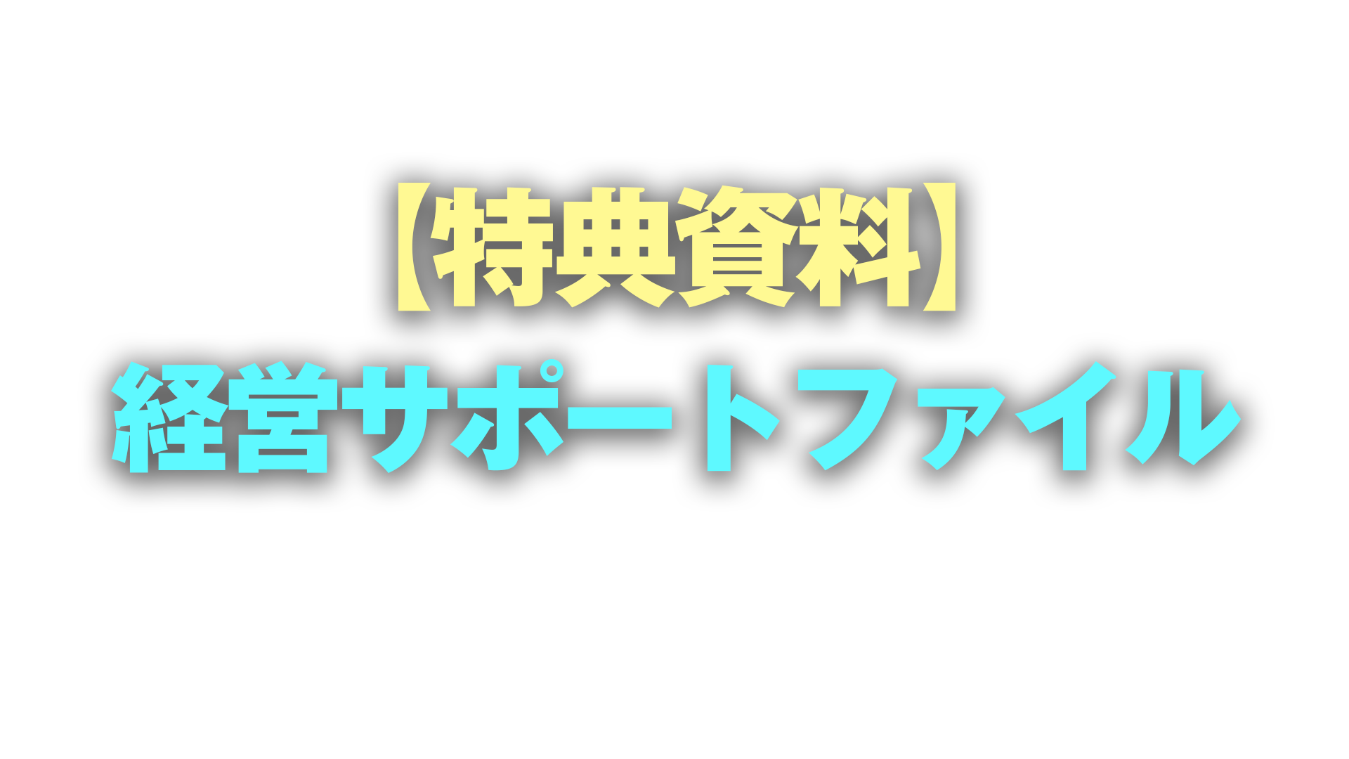【特典資料】経営サポートファイル